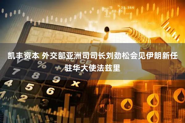 凯丰资本 外交部亚洲司司长刘劲松会见伊朗新任驻华大使法兹里