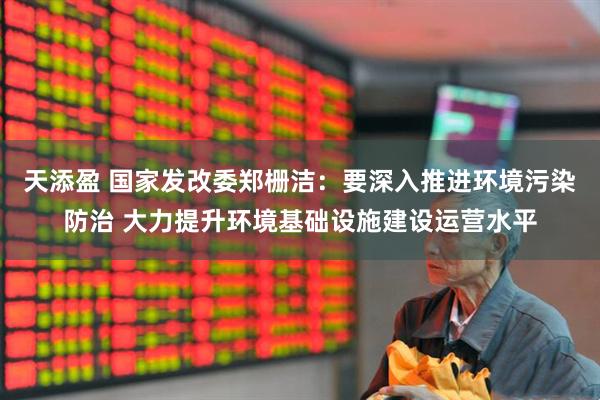 天添盈 国家发改委郑栅洁：要深入推进环境污染防治 大力提升环境基础设施建设运营水平