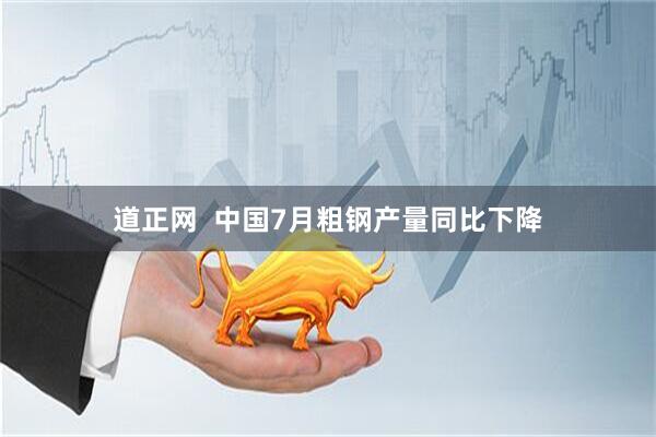 道正网  中国7月粗钢产量同比下降