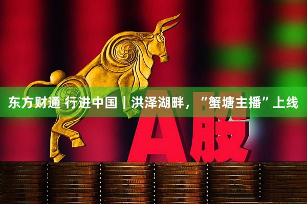 东方财通 行进中国｜洪泽湖畔，“蟹塘主播”上线