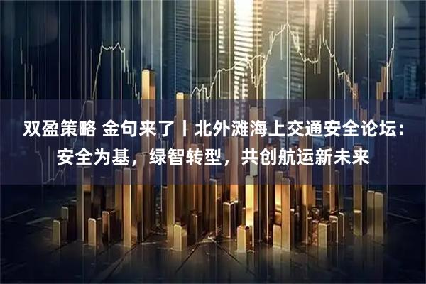 双盈策略 金句来了丨北外滩海上交通安全论坛：安全为基，绿智转型，共创航运新未来
