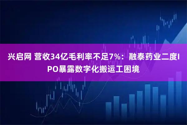 兴启网 营收34亿毛利率不足7%：融泰药业二度IPO暴露数字化搬运工困境